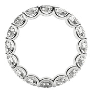 Bids.com Round Cut Lab Grown Diamond Eternity Ring in 14k White Gold (4 cttw FG/VS2) Rings