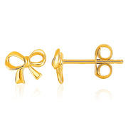 Bids.com 14k Yellow Gold Bow Style Post Earrings Earrings