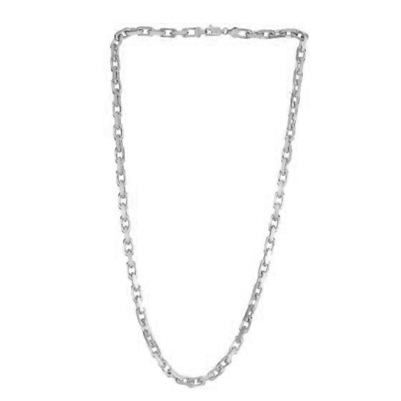 Bids.com 14k White Gold French Cable Link Chain (4.80 mm) Necklaces
