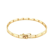 Bids.com 14k Yellow Gold Greek Fret Design Fancy Bracelet Bracelets