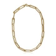 Bids.com 14k Yellow Gold Extra Wide Paperclip Chain Necklace Necklaces