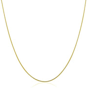 Bids.com 14k Yellow Gold Thin Motif Round Omega Necklace Necklaces