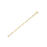 Bids.com Sterling Silver Gold Plated Paperclip Chain (2.95 mm) Necklaces