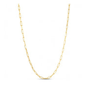 Bids.com Sterling Silver Gold Plated Paperclip Chain (2.95 mm) Necklaces