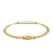 Bids.com 14k Yellow Gold Curb Link Style Children's ID Bracelet Bracelets