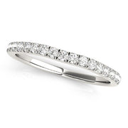 Bids.com 14k White Gold Curved Style Diamond Wedding Ring (1/3 cttw) Rings