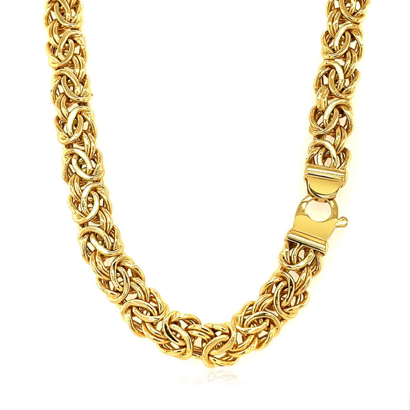 Bids.com 14k Yellow Gold Byzantine Motif Chain Necklace Necklaces