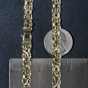 Bids.com 14k Yellow Gold Byzantine Motif Chain Necklace Necklaces