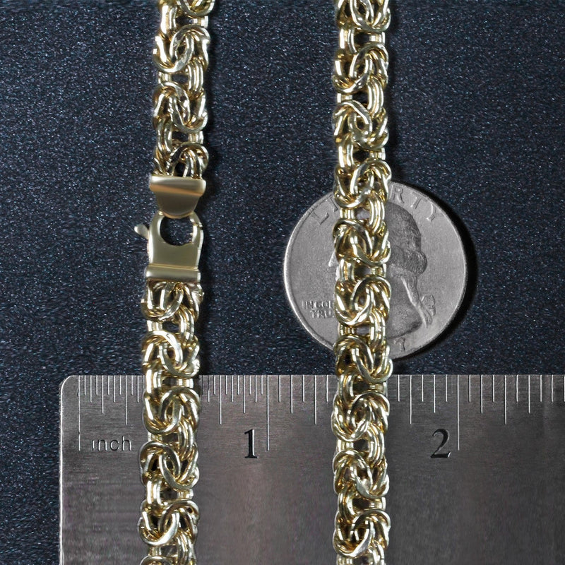 Bids.com 14k Yellow Gold Byzantine Motif Chain Necklace Necklaces