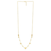 Bids.com 14k Yellow Gold Puff Heart Adjustable Necklace Necklaces