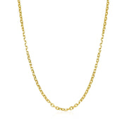 Bids.com 18k Yellow Gold Diamond Cut Cable Link Chain (1.90 mm) Necklaces