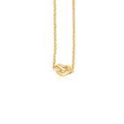 Bids.com 14k Yellow Gold Chain Necklace with Polished Knot Necklaces
