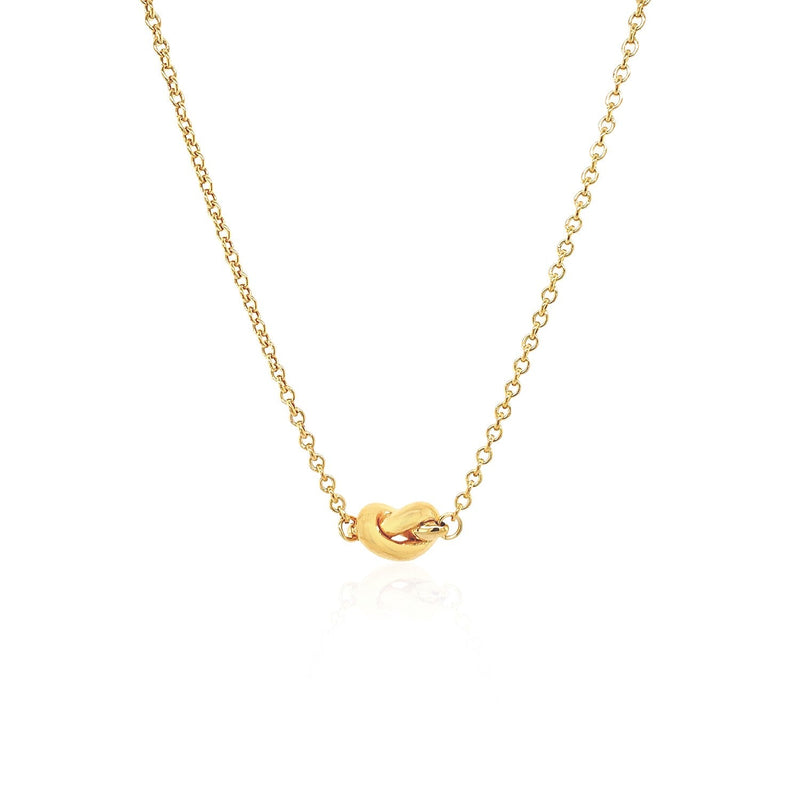 Bids.com 14k Yellow Gold Chain Necklace with Polished Knot Necklaces
