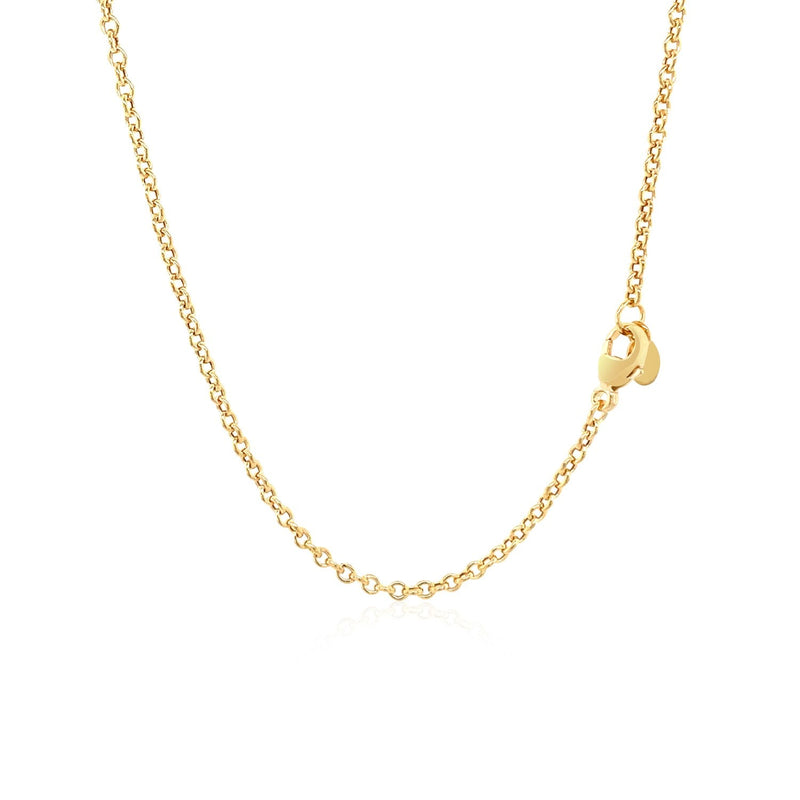 Bids.com 14k Yellow Gold Chain Necklace with Polished Knot Necklaces