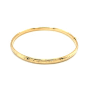 Bids.com 14k Yellow Gold Dome Florentine Design Bangle Bracelets