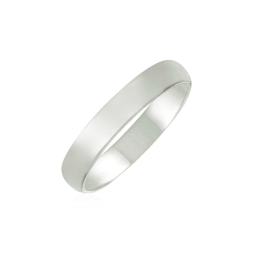 Bids.com 14k White Gold 4mm Comfort Fit Wedding Band Rings