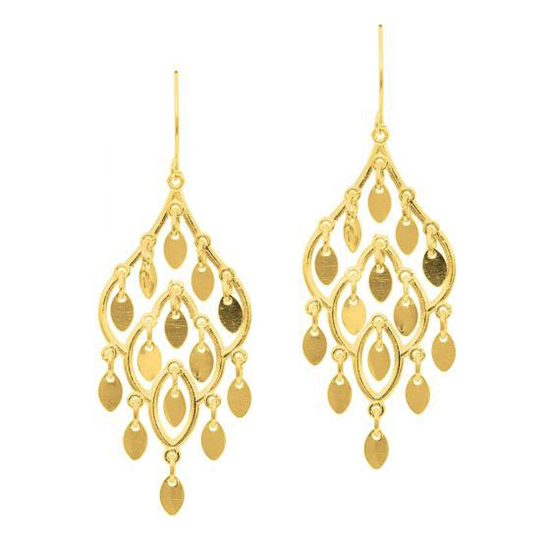 Bids.com 14K Yellow Gold Polished Chandelier Earring Earrings