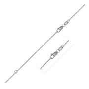 Bids.com Extendable Cable Chain in 14k White Gold (1.0mm) Necklaces