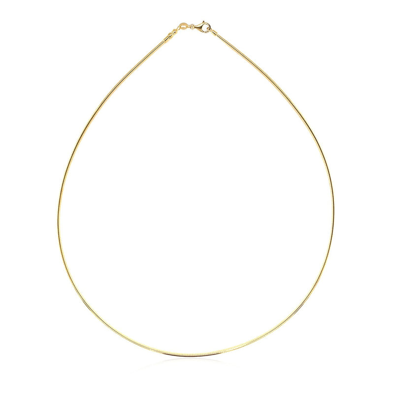 Bids.com 14k Yellow Gold Necklace in a Round Omega Chain Style Necklaces