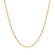 Bids.com 14k Yellow Gold Round Cable Link Chain 1.9mm Necklaces
