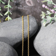 Bids.com 14k Yellow Gold Round Cable Link Chain 1.9mm Necklaces