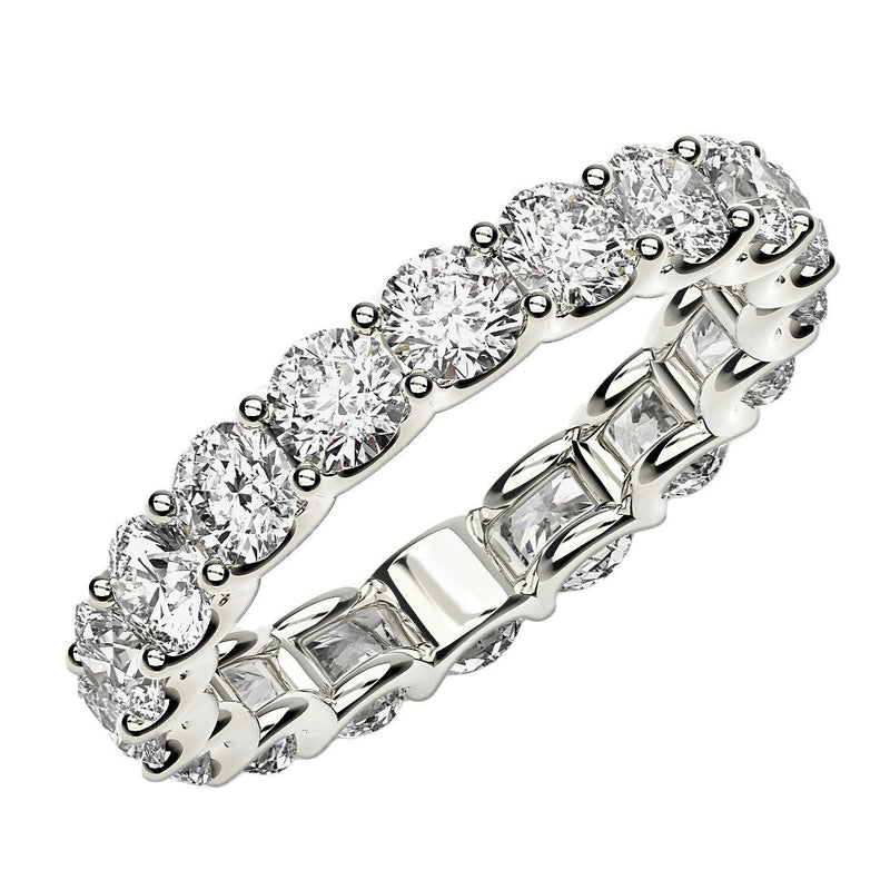 Bids.com Round Cut Lab Grown Diamond Eternity Ring in 14k White Gold (2 cttw FG/VS2) Rings