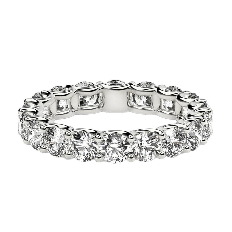 Bids.com Round Cut Lab Grown Diamond Eternity Ring in 14k White Gold (2 cttw FG/VS2) Rings