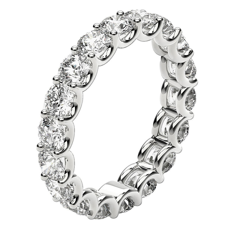 Bids.com Round Cut Lab Grown Diamond Eternity Ring in 14k White Gold (2 cttw FG/VS2) Rings