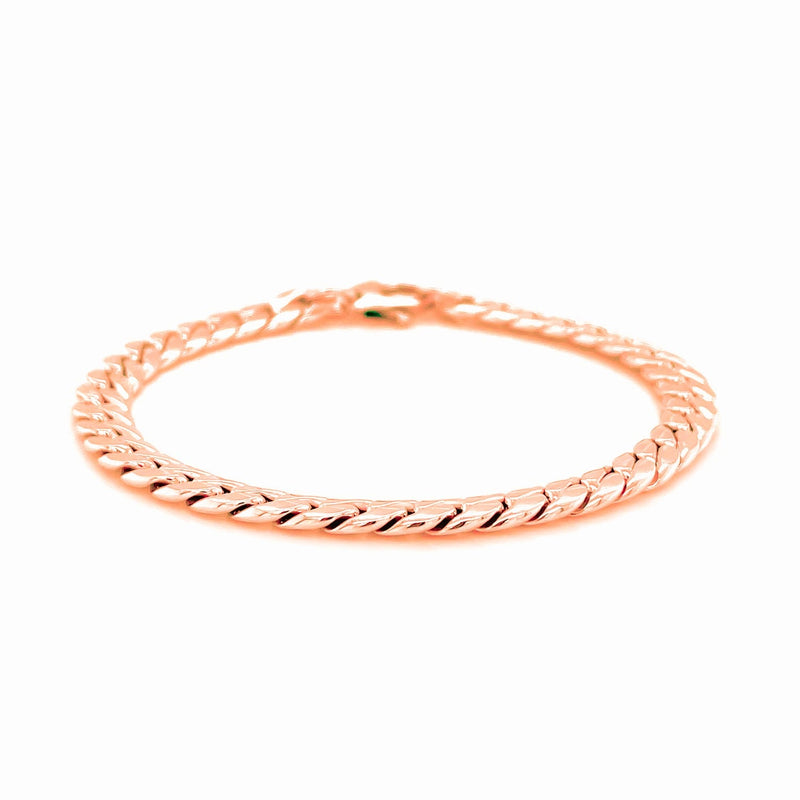 Bids.com 14K Rose Gold Cuban Link Bracelet Bracelets