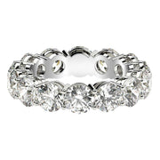 Bids.com Round Cut Lab Grown Diamond Eternity Ring in 14k White Gold (6 cttw FG/VS2) Rings