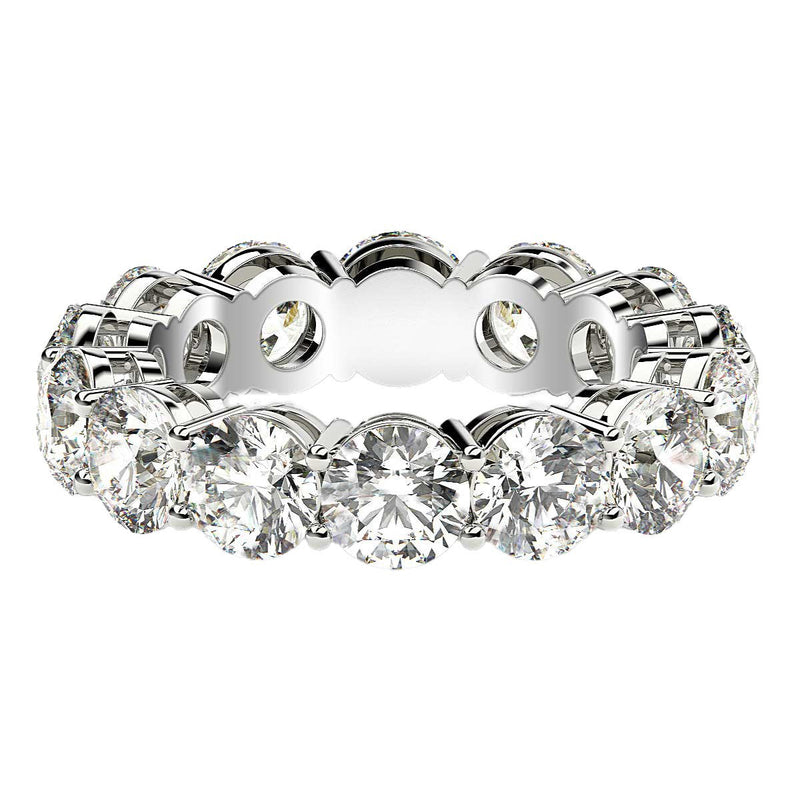 Bids.com Round Cut Lab Grown Diamond Eternity Ring in 14k White Gold (6 cttw FG/VS2) Rings