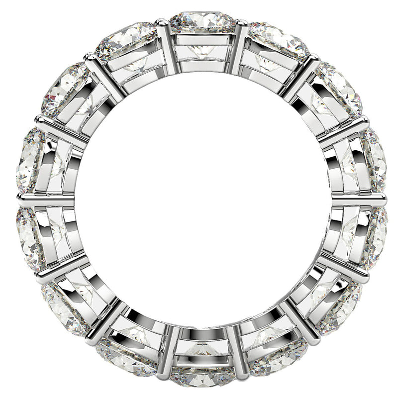 Bids.com Round Cut Lab Grown Diamond Eternity Ring in 14k White Gold (6 cttw FG/VS2) Rings
