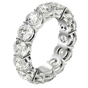 Bids.com Round Cut Lab Grown Diamond Eternity Ring in 14k White Gold (6 cttw FG/VS2) Rings