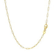 Bids.com 18K Yellow Gold Fine Paperclip Chain (1.50 mm) Necklaces