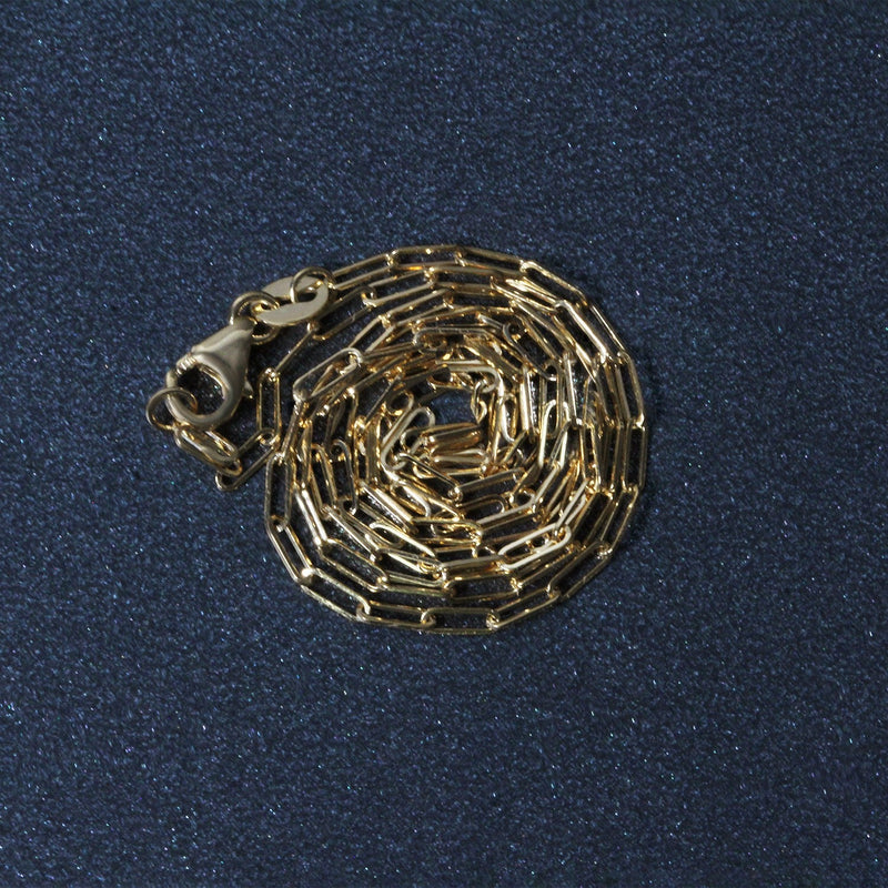 Bids.com 18K Yellow Gold Fine Paperclip Chain (1.50 mm) Necklaces
