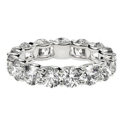 Bids.com Round Cut Lab Grown Diamond Eternity Ring in 14k White Gold (5 cttw FG/VS2) Rings