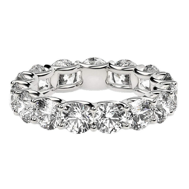 Bids.com Round Cut Lab Grown Diamond Eternity Ring in 14k White Gold (5 cttw FG/VS2) Rings