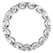 Bids.com Round Cut Lab Grown Diamond Eternity Ring in 14k White Gold (5 cttw FG/VS2) Rings