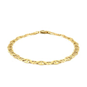 Bids.com 5.5mm 10k Yellow Gold Mariner Link Bracelet Bracelets