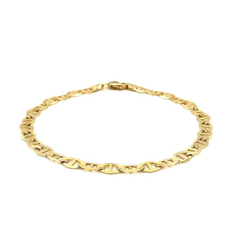 Bids.com 5.5mm 10k Yellow Gold Mariner Link Bracelet Bracelets