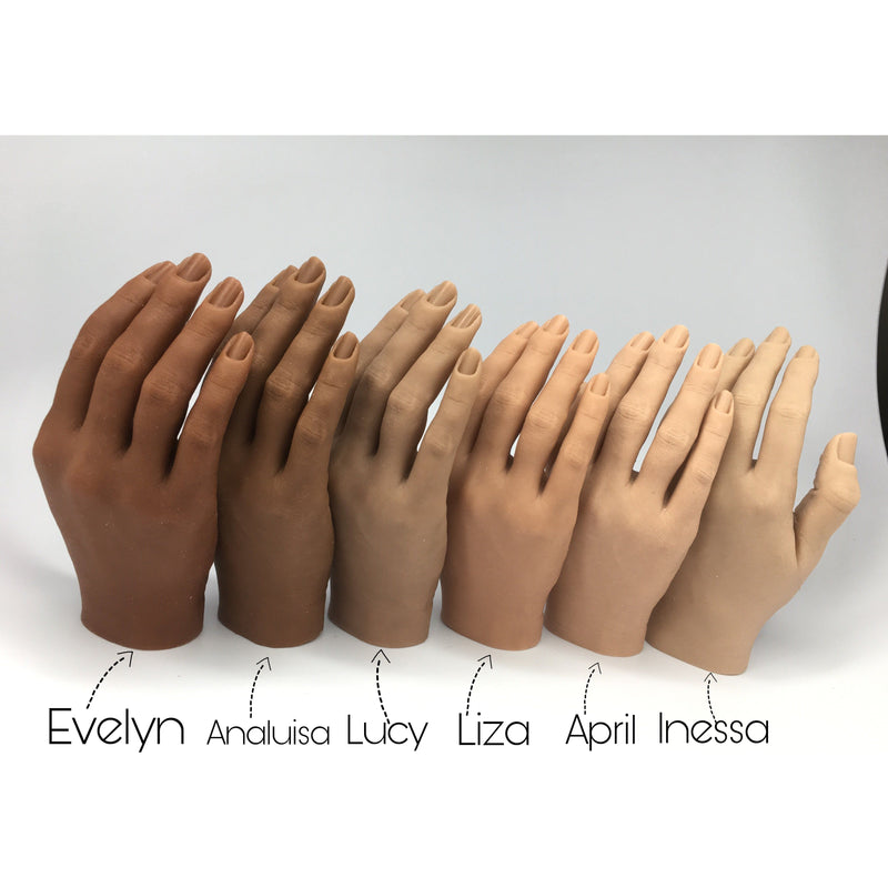 Red Iguana LLC Set of Two 2.0 Full Silicone Practice Hands (Left and Right) 2.0 Hand