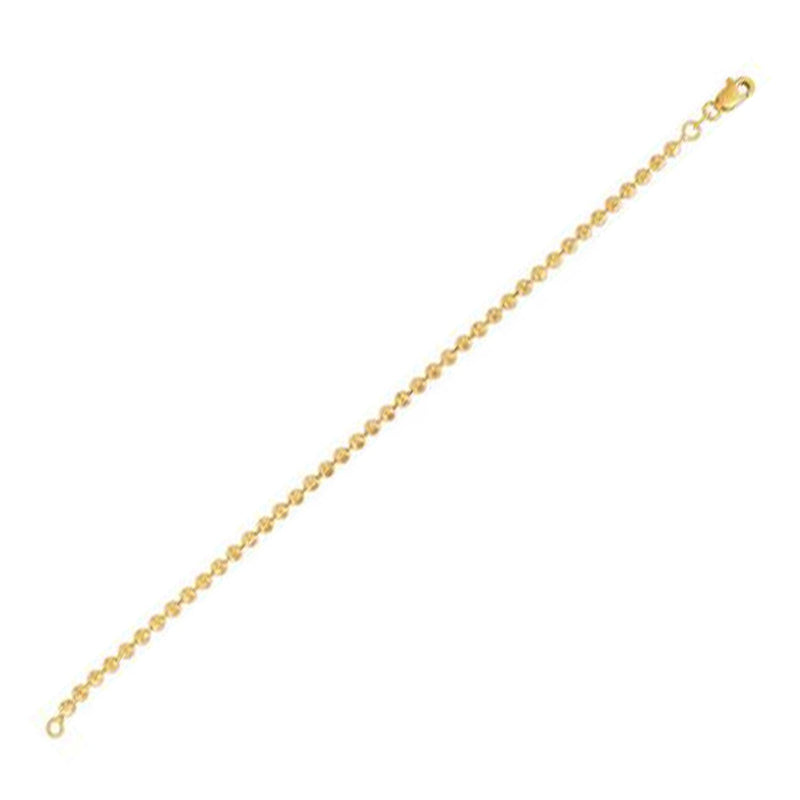 Bids.com Moon Cut Bead Chain Bracelet in 14k Yellow Gold  (3.00 mm) Bracelets