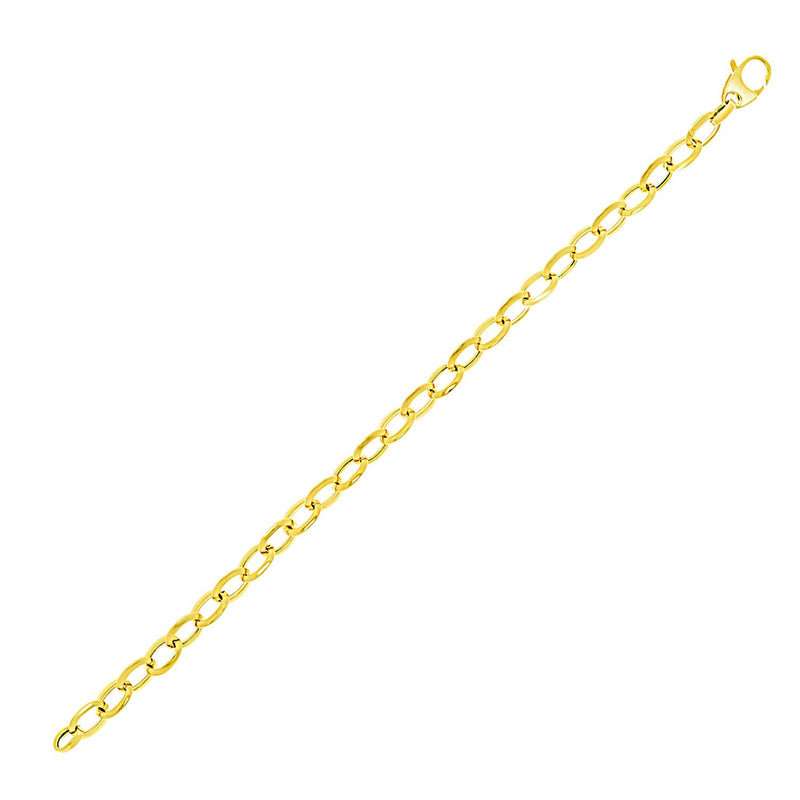 Bids.com 14k Yellow Gold Cable Chain Style Bracelet Bracelets