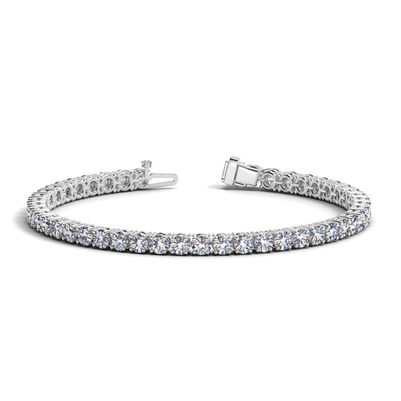 Bids.com Lab Grown Round Diamond Tennis Bracelet in 14k White Gold (8 cctw F/G  VS2/SI1) Bracelets