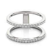 Bids.com 14k White Gold Dual Band Design Ring with Diamonds (1/3 cttw) Rings
