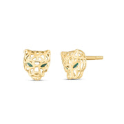 Bids.com 14k Yellow Gold Panther Head Stud Earrings Earrings