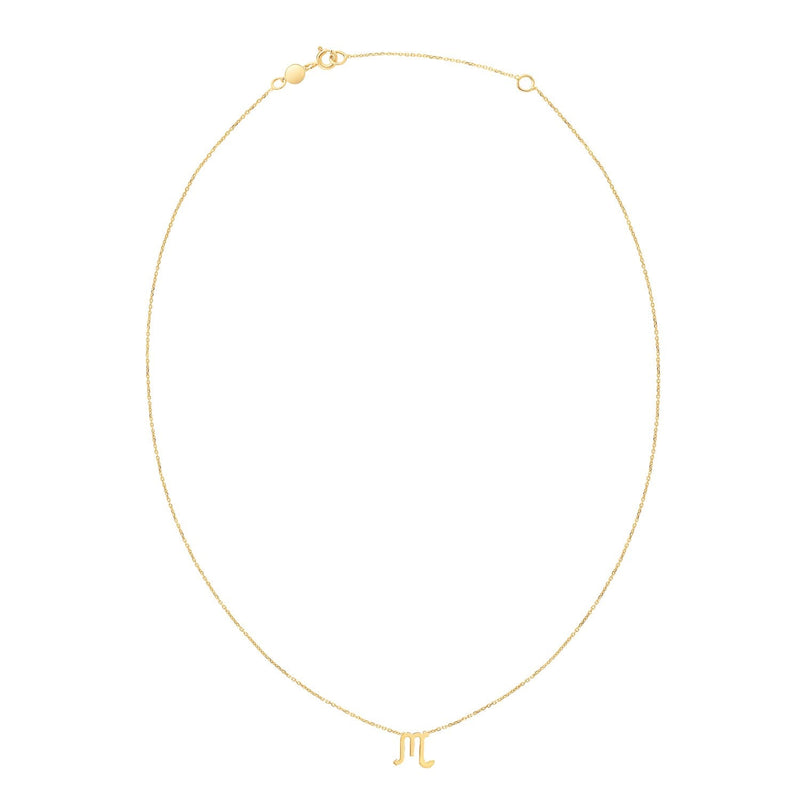 Bids.com 14K Yellow Gold Scorpio Necklace Necklaces