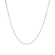 Bids.com 18k Rose Gold Classic Box Chain (0.60 mm) Necklaces