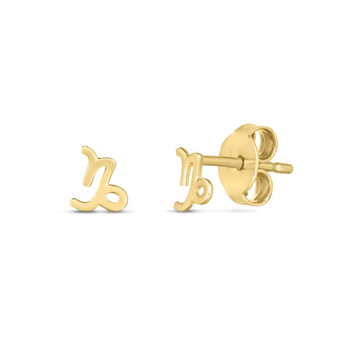 Bids.com 14k Yellow Gold Capricorn Stud Earrings Earrings