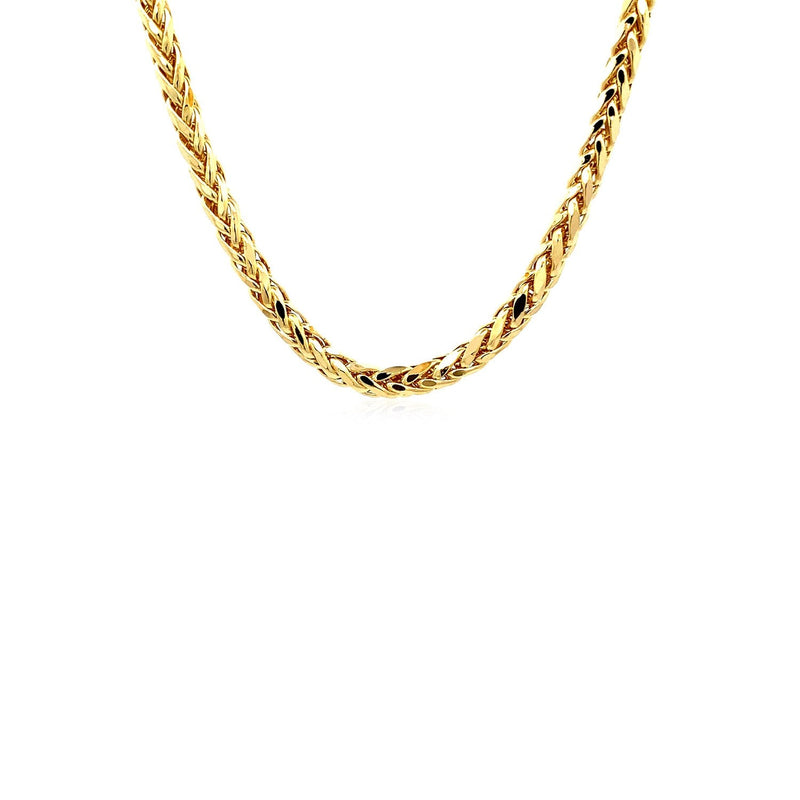 Bids.com 4.1mm 14k Yellow Gold Diamond Cut Round Franco Chain Necklaces